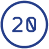 Number 20 icon